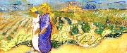 Vincent Van Gogh Women Crossing the Fields Spain oil painting artist